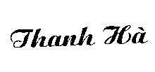Mẫu nhãn hiệu Thanh Hà