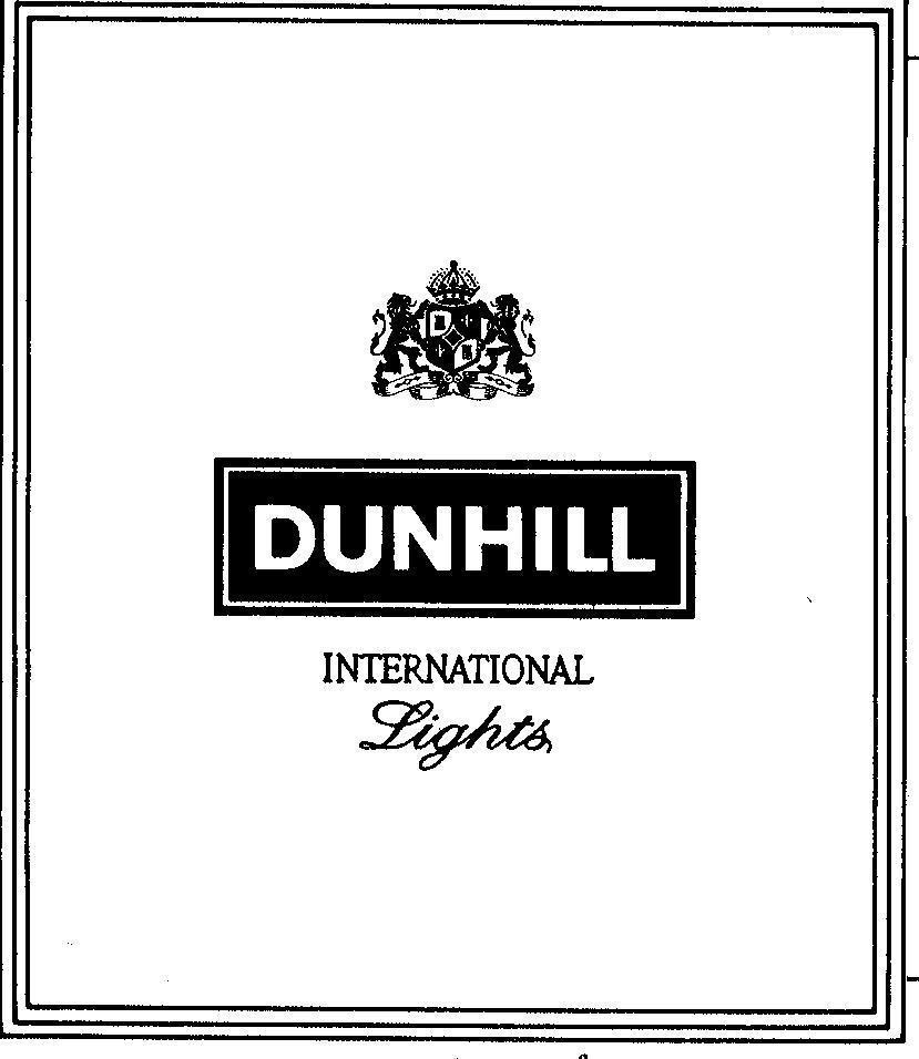 Mẫu nhãn hiệu DUNHILL INTERNATIONAL Lights