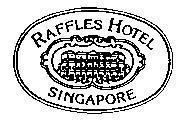 Mẫu nhãn hiệu RAFFLES HOTEL SINGAPORE