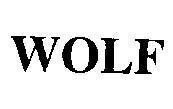 Mẫu nhãn hiệu WOLF