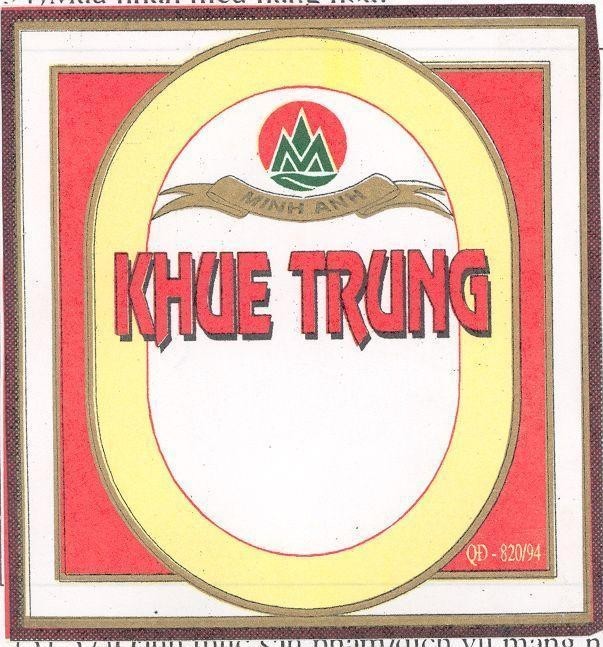 Mẫu nhãn hiệu KHUE TRUNG MINH ANH