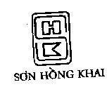 Mẫu nhãn hiệu HK-Sơn Hồng Khai