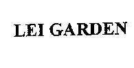 Mẫu nhãn hiệu LEI GARDEN