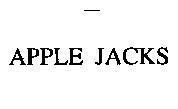 Mẫu nhãn hiệu APPLE JACKS