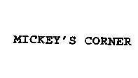 Mẫu nhãn hiệu MICKEY'S CORNER