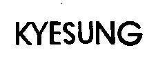 Mẫu nhãn hiệu KYESUNG
