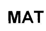 Mẫu nhãn hiệu MAT
