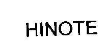 Mẫu nhãn hiệu HINOTE
