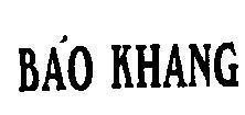 Mẫu nhãn hiệu Bảo Khang