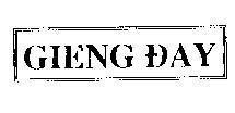 Mẫu nhãn hiệu GIENG ĐAY