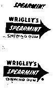 Mẫu nhãn hiệu SPEARMINT-WRIGLEY SPEARMINT CHEWING GUM