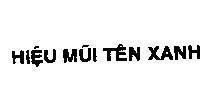 Mẫu nhãn hiệu Hiệu Mũi Tên Xanh