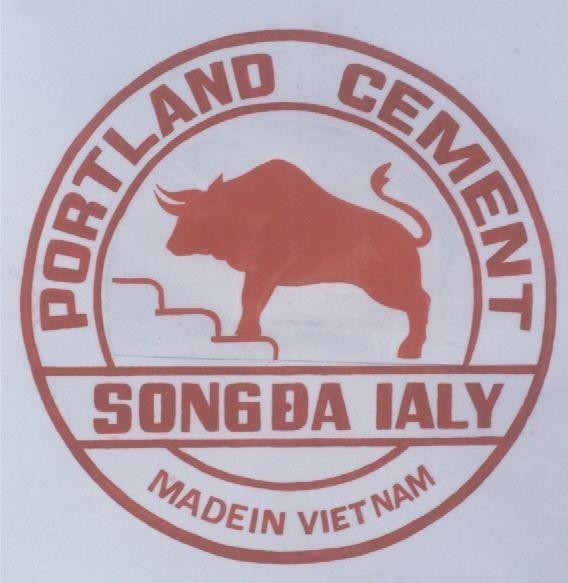 Mẫu nhãn hiệu PORTLAND CEMENT-Sông Đà IALY- MADE IN VIETNAM