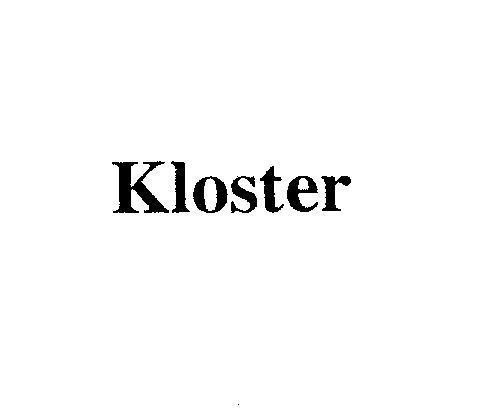 Mẫu nhãn hiệu KLOSTER