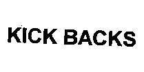 Mẫu nhãn hiệu KICK BACKS