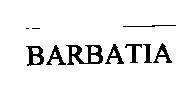 Mẫu nhãn hiệu BARBATIA