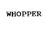 Mẫu nhãn hiệu WHOPPER