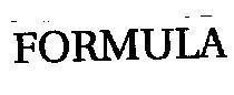 Mẫu nhãn hiệu FORMULA