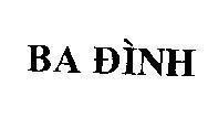 Mẫu nhãn hiệu Ba Đình