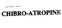 Mẫu nhãn hiệu CHIBRO-ATROPINE