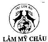 Mẫu nhãn hiệu Lâm Mỹ Châu- Hai Con Nai