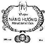 Mẫu nhãn hiệu Rượu Nàng Hương- FREMIUM VODKA