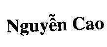 Mẫu nhãn hiệu Nguyễn Cao