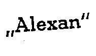 Mẫu nhãn hiệu ALEXAN
