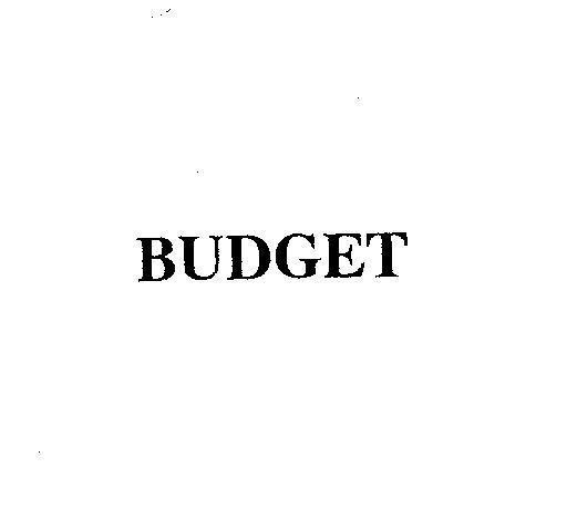 Mẫu nhãn hiệu BUDGET