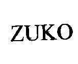 Mẫu nhãn hiệu ZUKO