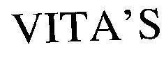 Mẫu nhãn hiệu VITA'S
