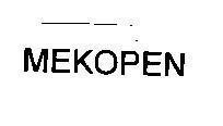 Mẫu nhãn hiệu MEKOPEN