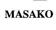 Mẫu nhãn hiệu MASAKO