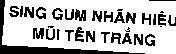 Mẫu nhãn hiệu Sing Gum Nhãn hiệu mũi tên trắng