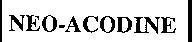 Mẫu nhãn hiệu NEO-ACODINE
