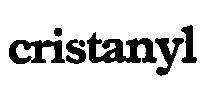 Mẫu nhãn hiệu CRISTANYL