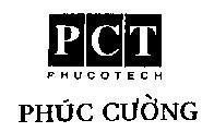 Mẫu nhãn hiệu PCT PHUCOTECH Phúc Cường