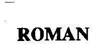 Mẫu nhãn hiệu ROMAN
