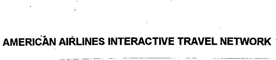 Mẫu nhãn hiệu AMERICAN AIRLINES INTERACTIVE TRAVEL NETWORK