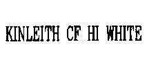 Mẫu nhãn hiệu KINLEITH CF HI WHITE