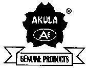 Mẫu nhãn hiệu Akula AE Genuine Products