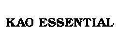 Mẫu nhãn hiệu KAO ESSENTIAL