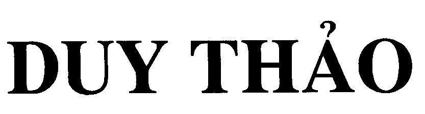 Mẫu nhãn hiệu DUY THảO