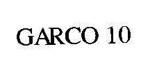 Mẫu nhãn hiệu GARCO 10