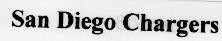 Mẫu nhãn hiệu SAN DIEGO CHARGERS