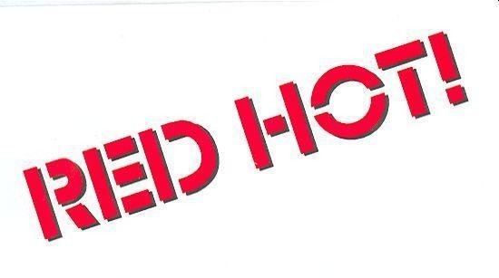 Mẫu nhãn hiệu RED HOT!