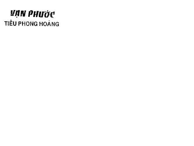 Mẫu nhãn hiệu Vạn Phước- Tiêu phong hoàng