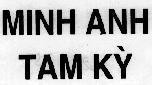 Mẫu nhãn hiệu MINH ANH TAM Kỳ