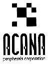 Mẫu nhãn hiệu ACANA PERIPHERALS CORPORATION