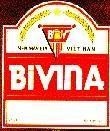 Mẫu nhãn hiệu BIVINA BV, nhà máy bia Việt Nam, 45CL, ALC 3.8% VOL
